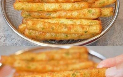 Ovnbagte parmesan- og hvidløgsfritter
