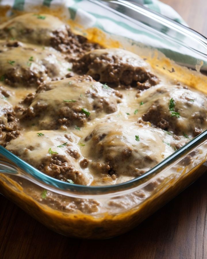 Amish Hamburgerbøfgratin