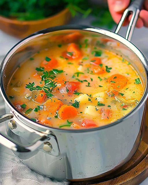 Grøntsags-“Mirakelsuppe” – en varmende, let og naturlig grøntsagssuppe fyldt med farve, friskhed og omsorg