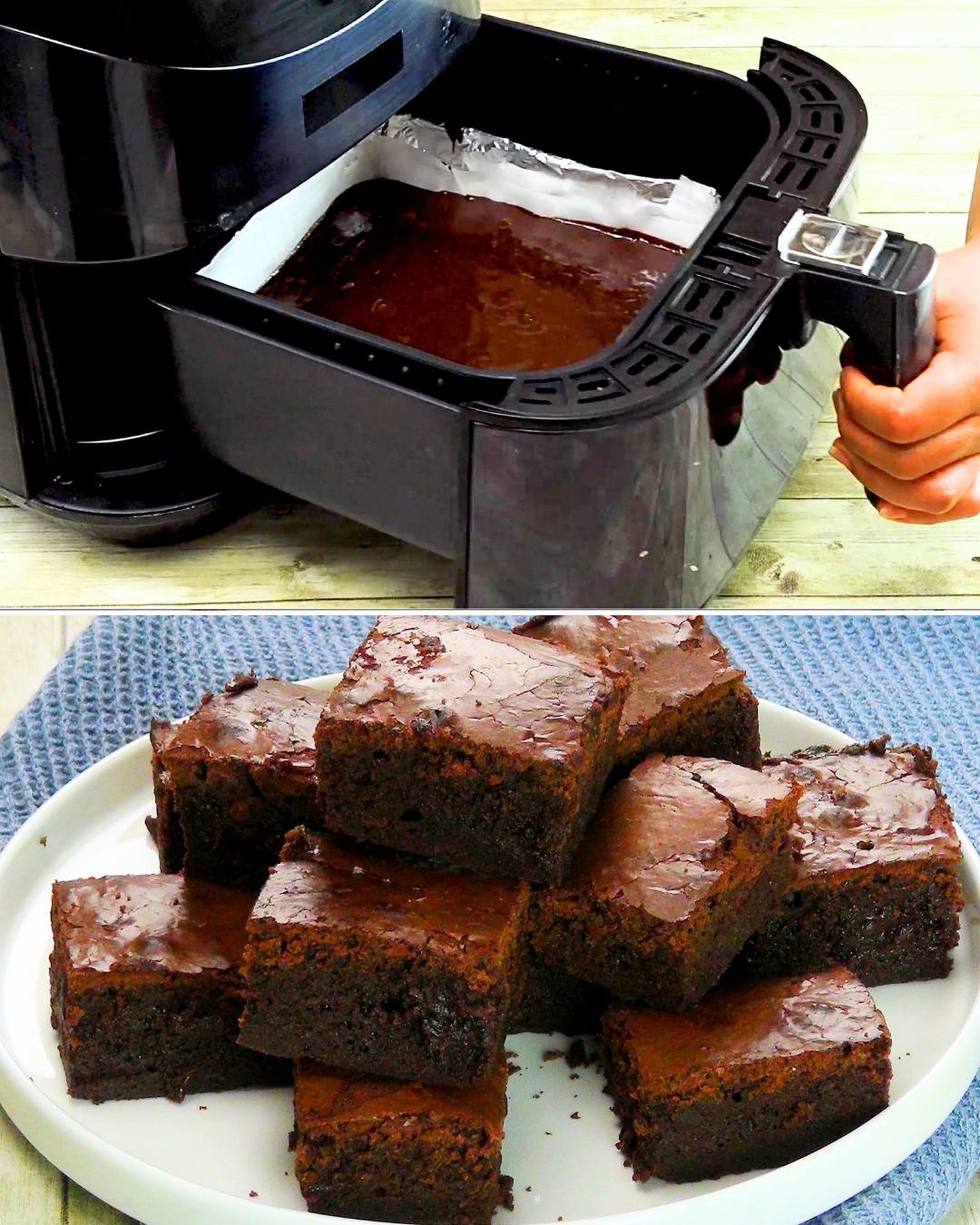 Airfryer Brownies: Den nemme opskrift på klæbrige og saftige brownies, klar på bare 20 minutter!