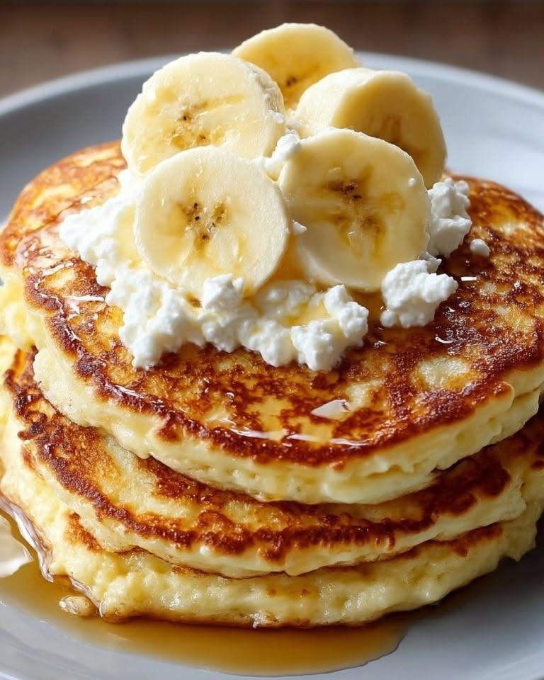 Banan- og hytteostpandekager: Energi og smag til dine morgener!