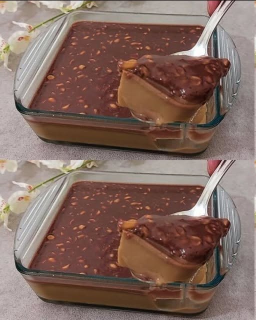 Cremet kaffe- og chokoladedessert med jordnødder