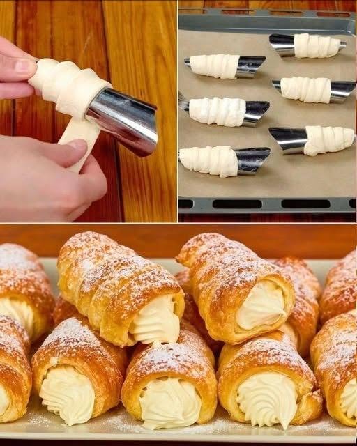 Cremefyldte croissanter: En uimodståelig fryd