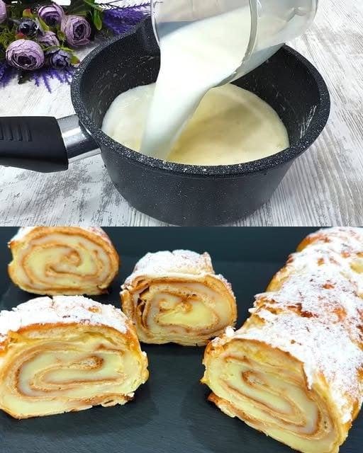 Opskrift på vaniljecremekagerulle