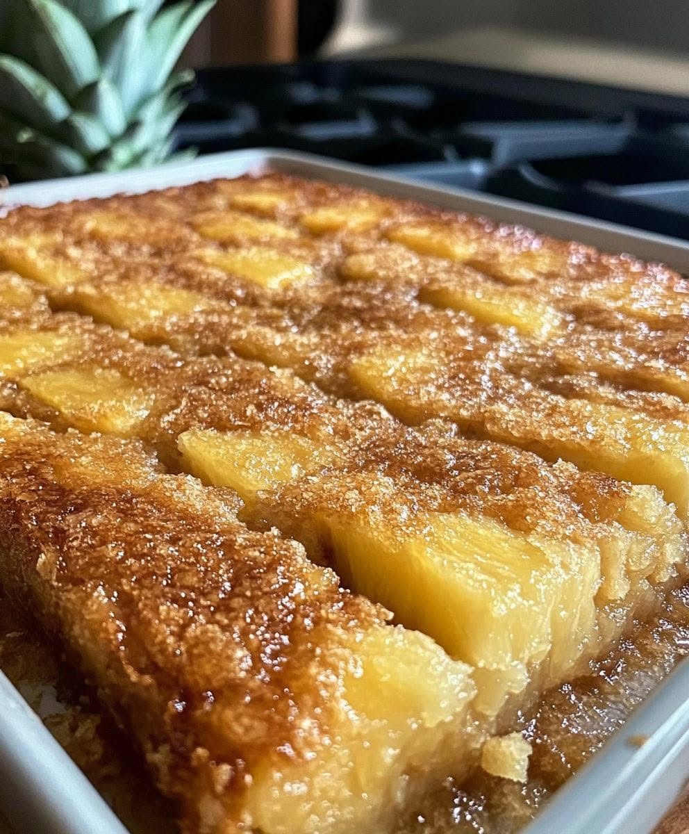 Klassisk ananas-på-hoved-kage