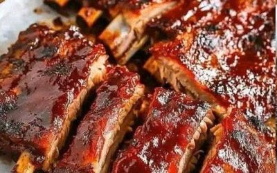 Grillede røget svinekødsribben