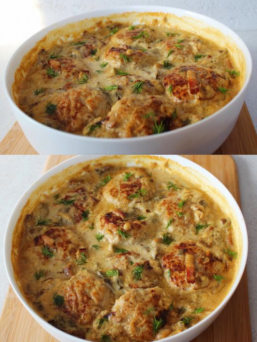 Ovnstegte kødboller i sauce