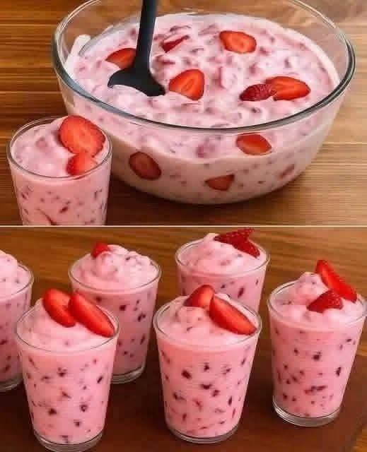 🍓 2-minutters jordbæryoghurtdessert