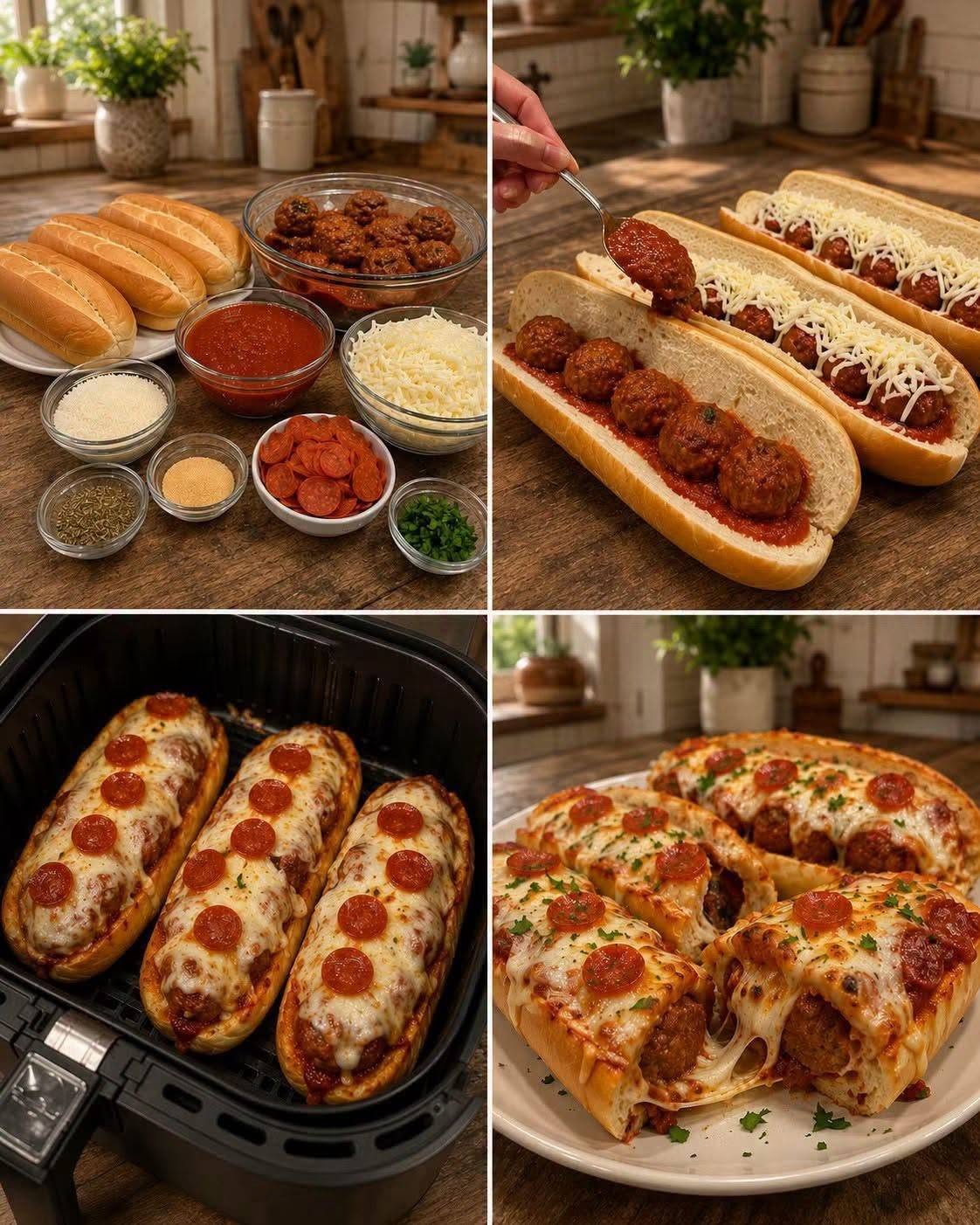 AIR FRYER PIZZA KØDBOLLE SUB