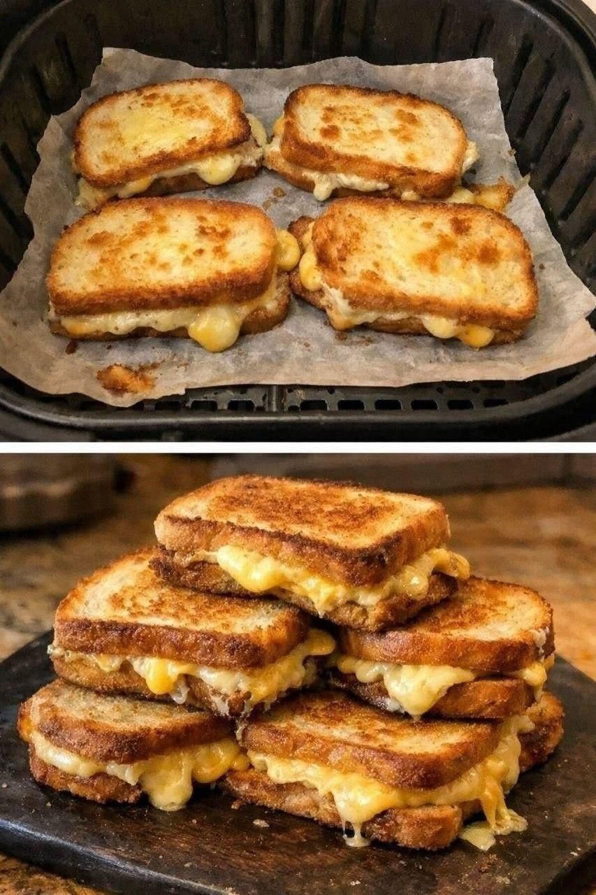 Den ultimative ostetoast til airfryer: sprød, smeltet og ubesværet.