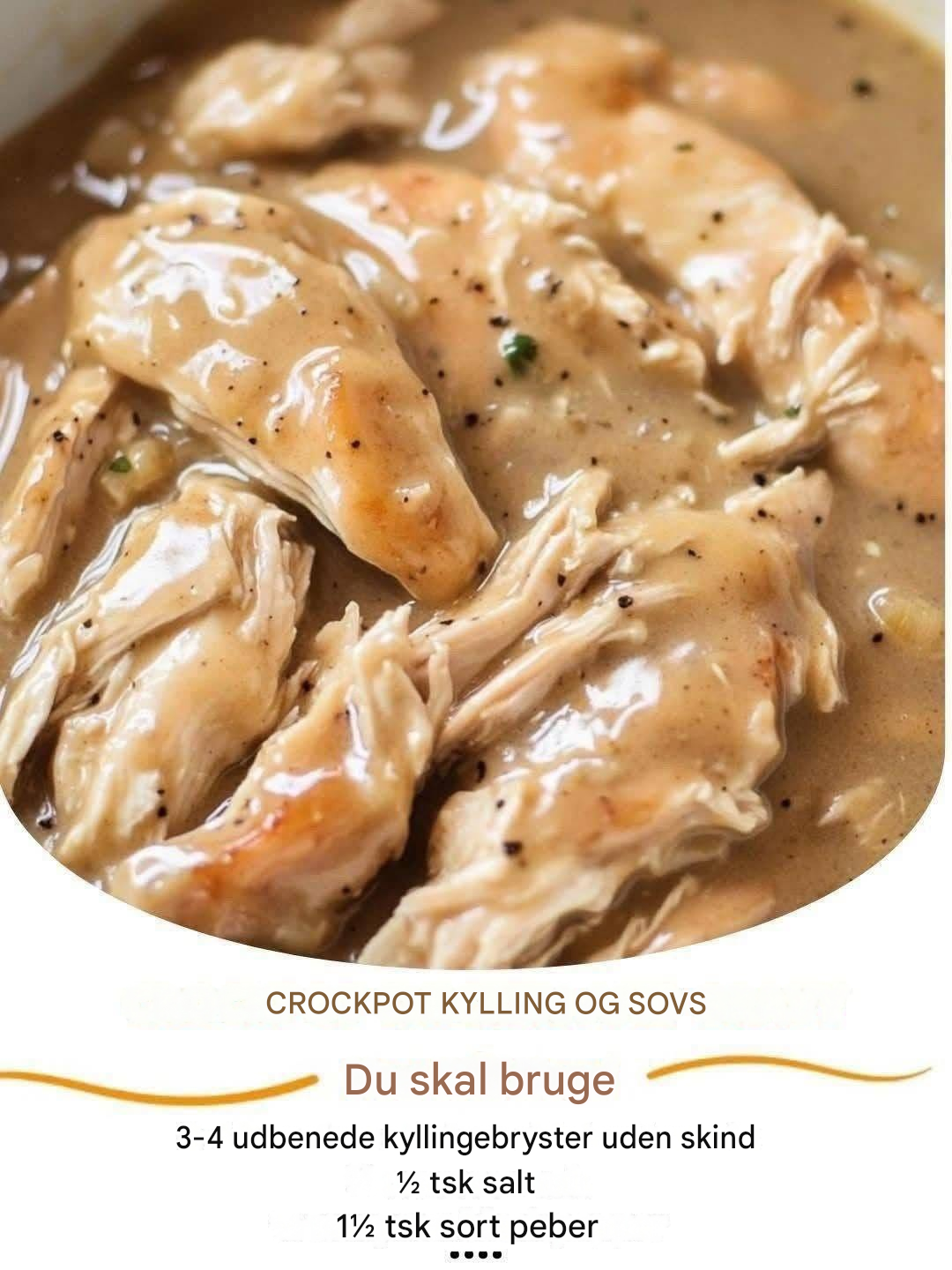 Nem kyllingesovsskål i slow cooker