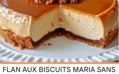No-Bake Maria Cookie Flan