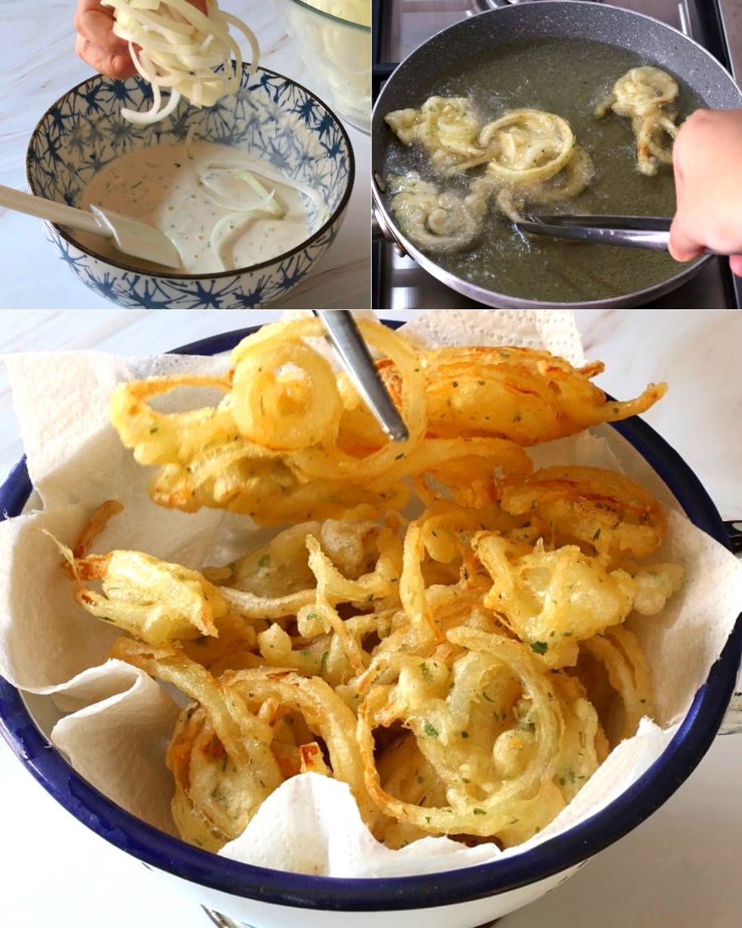 Stegte løg