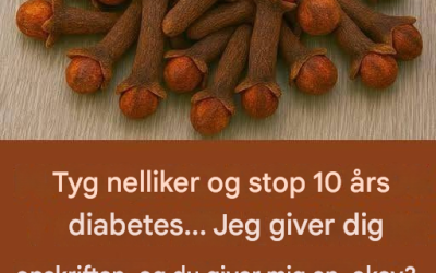 ²Tyg nelliker, det var hvad min læge sagde til mig, jeg vil være evigt taknemmelig.